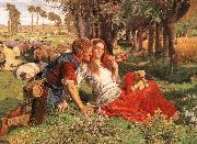 William Holman Hunt The Hireling Shepherd oil on canvas